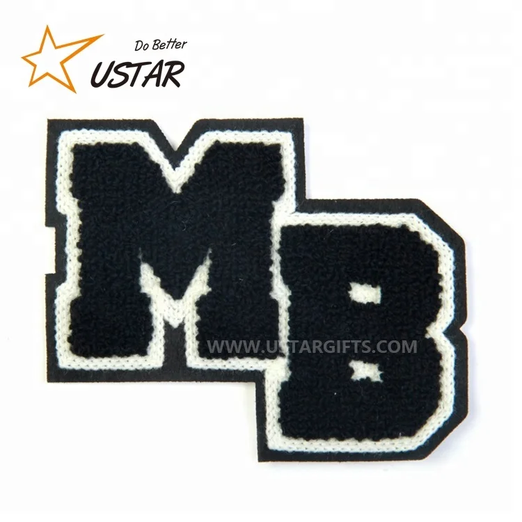 Нет минимального количества заказа, Пришивные персонализированные брендовые модные буквы с логотипом на заказ, крутые джинсы, дешевые нашивки из синели с вышивкой