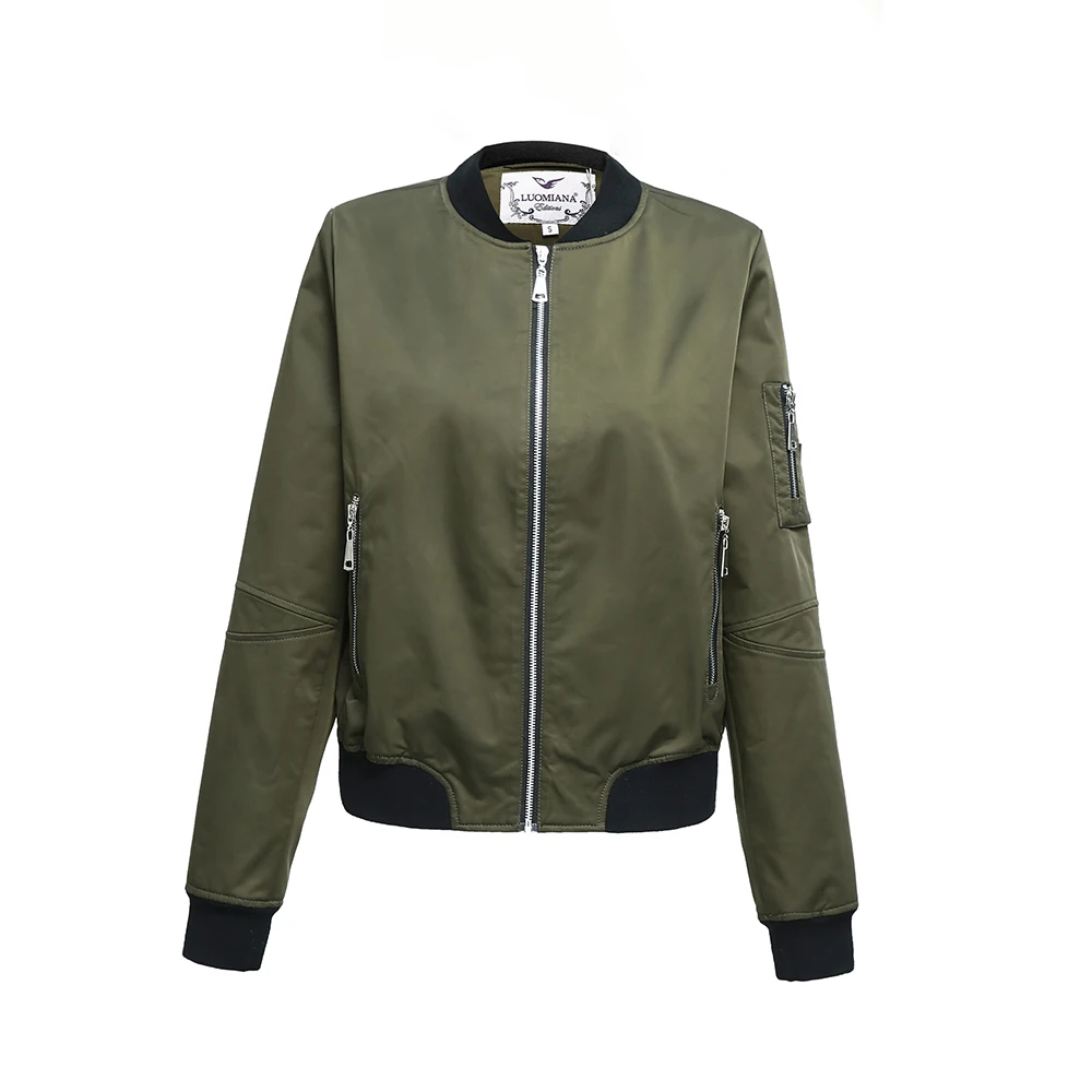 Женская короткая куртка-бомбер