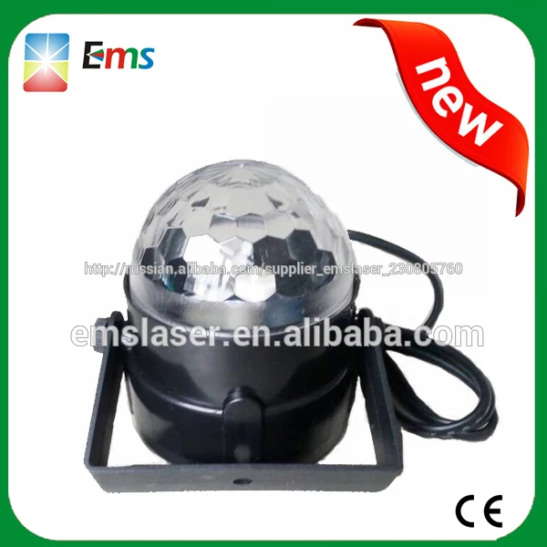 2014 горячий продавать светодиодный rgb мини привело хрустальный шар 3*1w мини-диско свет этапа участник света