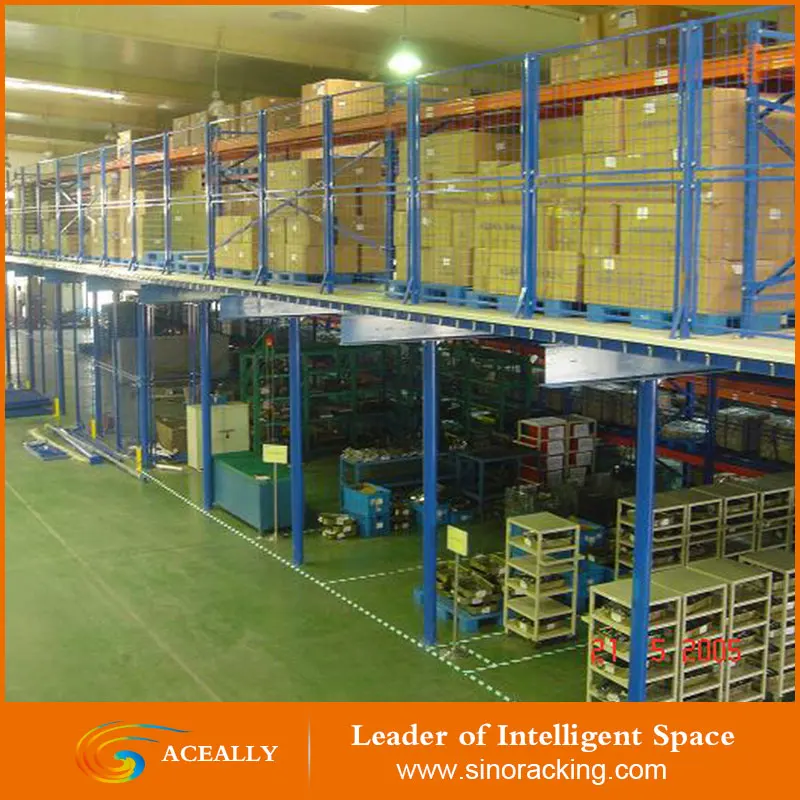 Складские стеллажи системы стальная платформа
