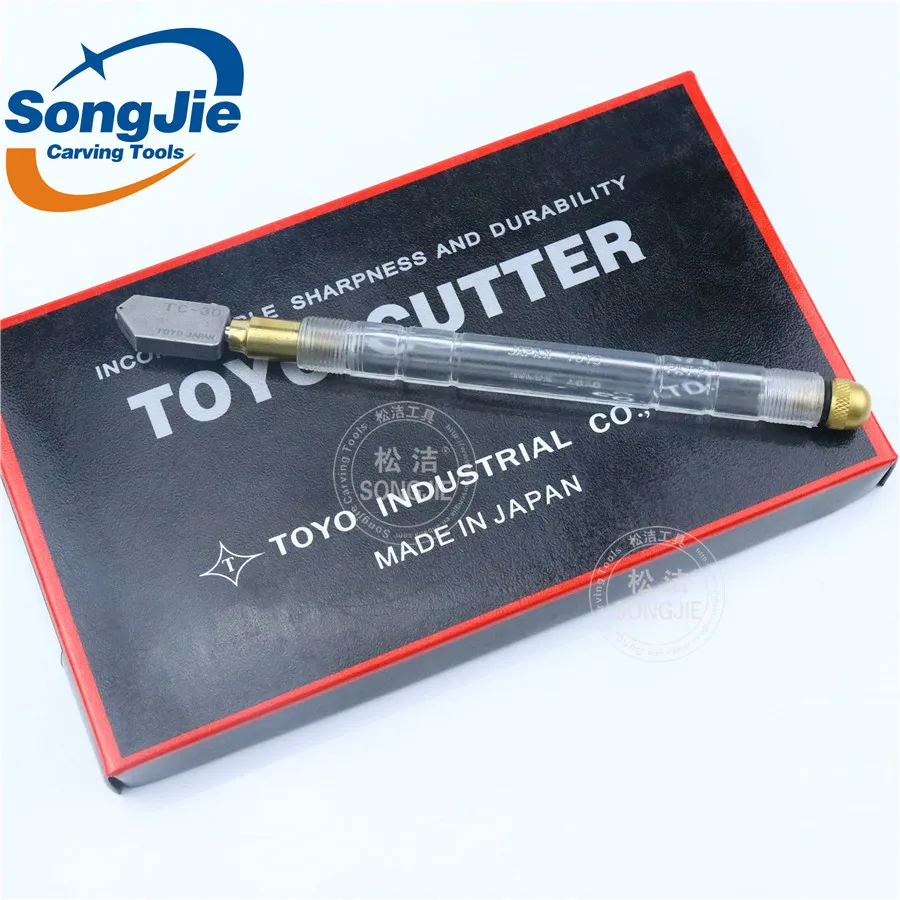 TOYO Glass cutter Straight Head Diamond Oiling Rolling Glass Cutter