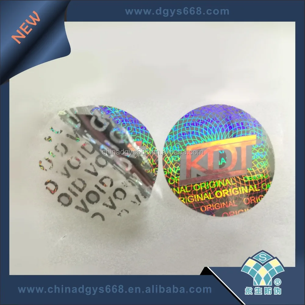 VOID tamper evident security hologram label