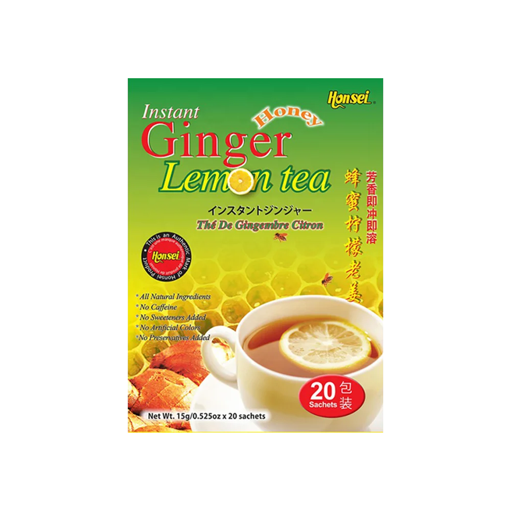 Hot Sale Instant Honey Ginger Tea Powder with Lemon