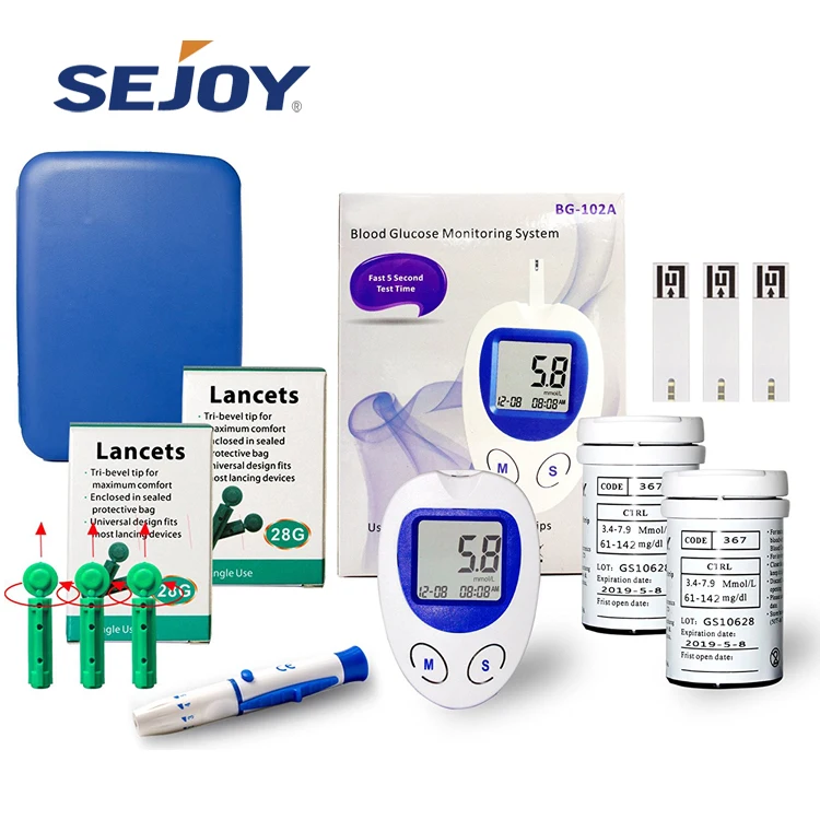 Автоматический глюкометр Sejoy для домашнего использования, одобренный CE, умный глюкометр