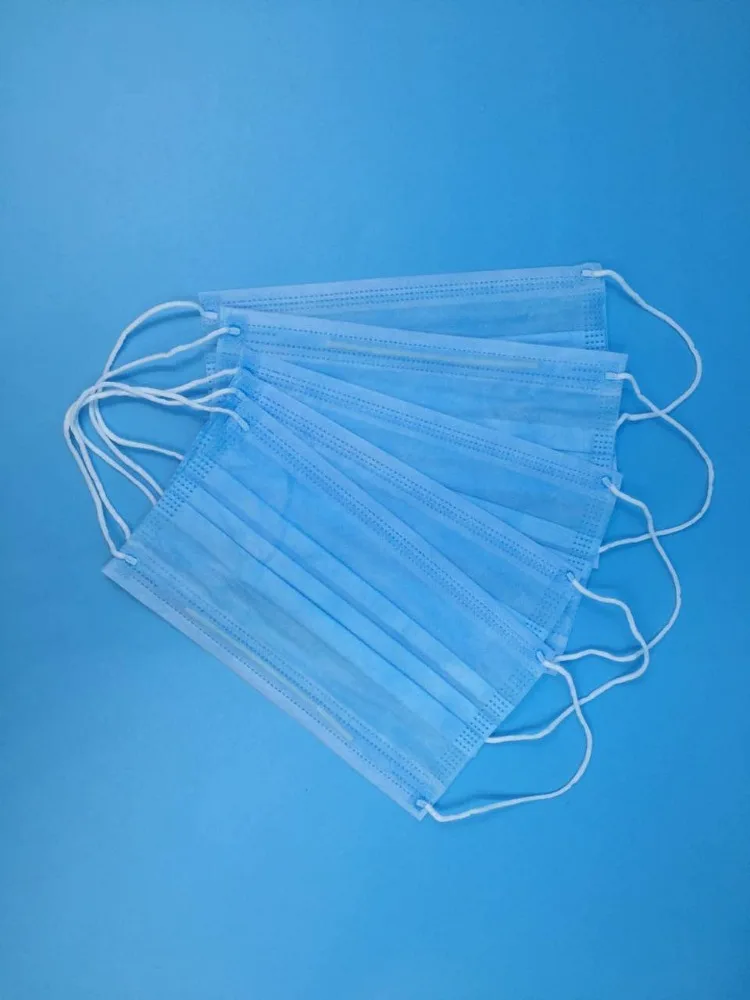 3-слойная Стерильная Медицинская одноразовая Нетканая маска для лица