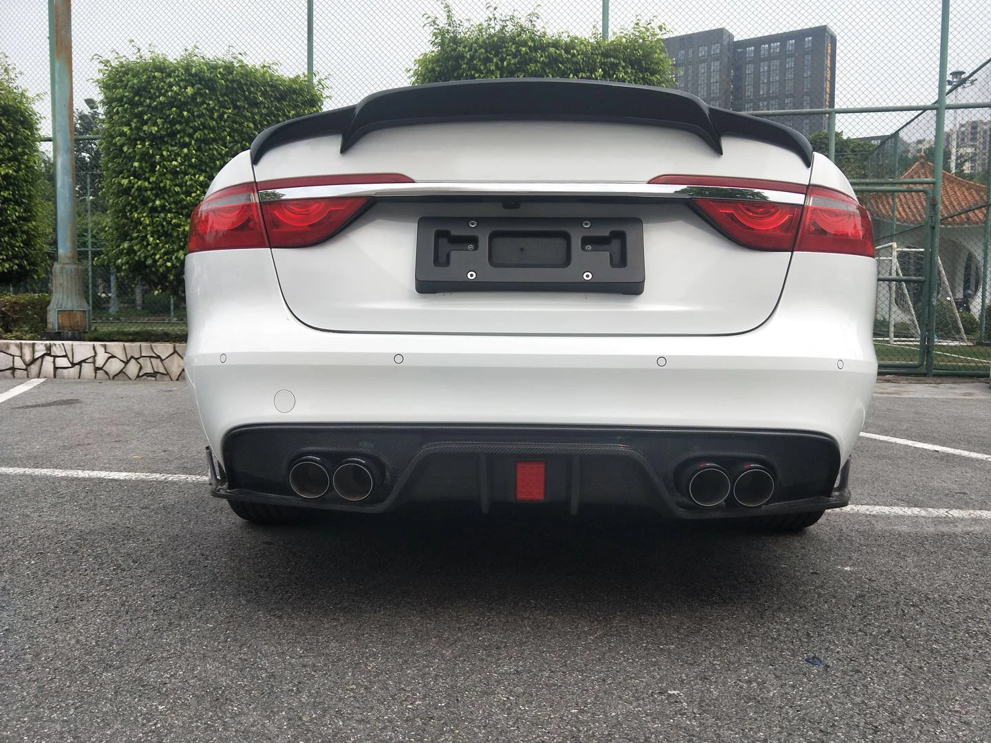 Carbon Fiber XF Rear Trunk Spoiler for Jaguar XF Base Sedan 4-Door 16-19