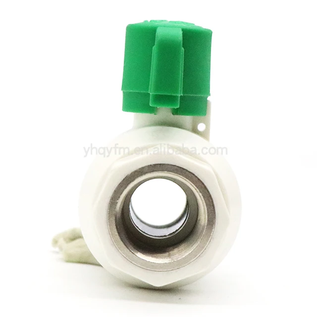Plastic PPR brass Ball Valves ABS Handle Gardening Greenhouse Wholesale low pressure valve