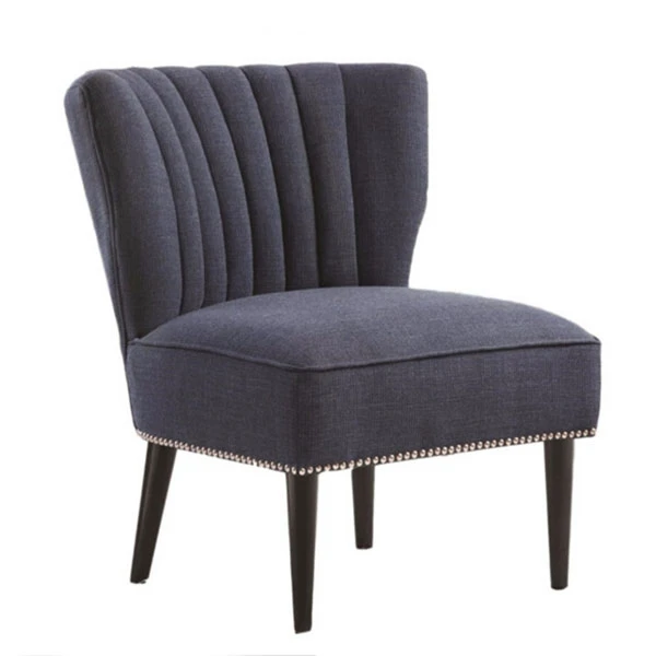 Cafe Furniture Grey Velvet Color Hotel Lobby Solid Wood Dining Room Chairs DC-575