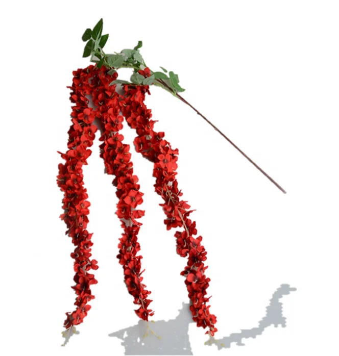 
Guangzhou supplier wholesale artificial silk wisteria flower for interior decorating 