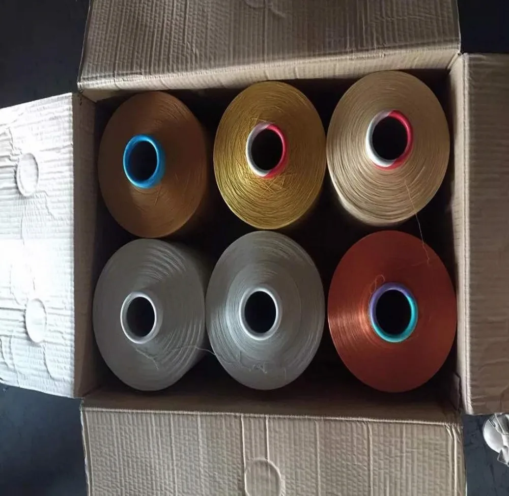 Полиэфирная пряжа смешанных цветов DTY 75D-600D, 0,85 долларов США/кг