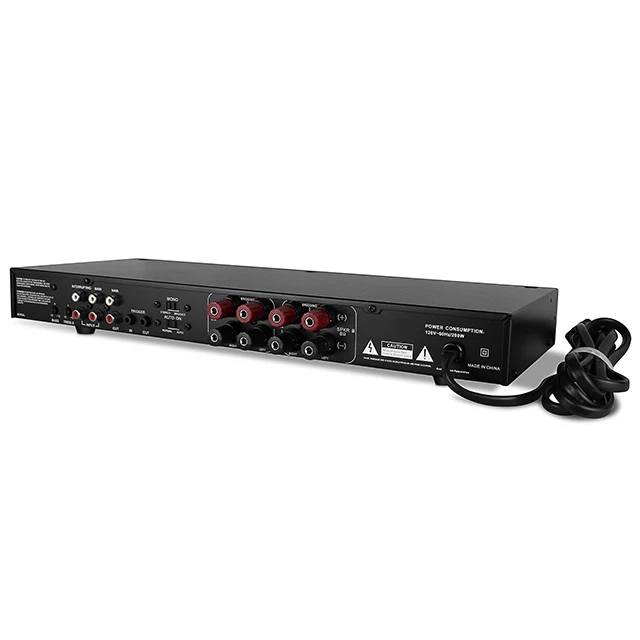 Powered 2.0 Desktop Hi fi Stereo audio amplifier with 2 pairs output A / B can be switchable