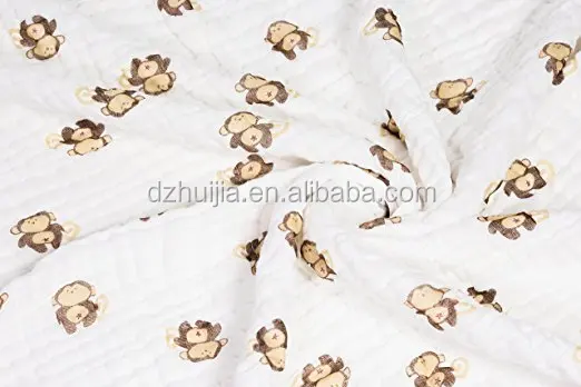
Muslin Baby Bath Towels Lovely Print Also Warm for Blanket 