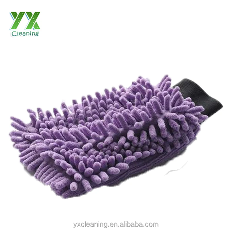 CUSTOMIZED Car Washing Chenille Glove Microfiber Cleaning Mitten