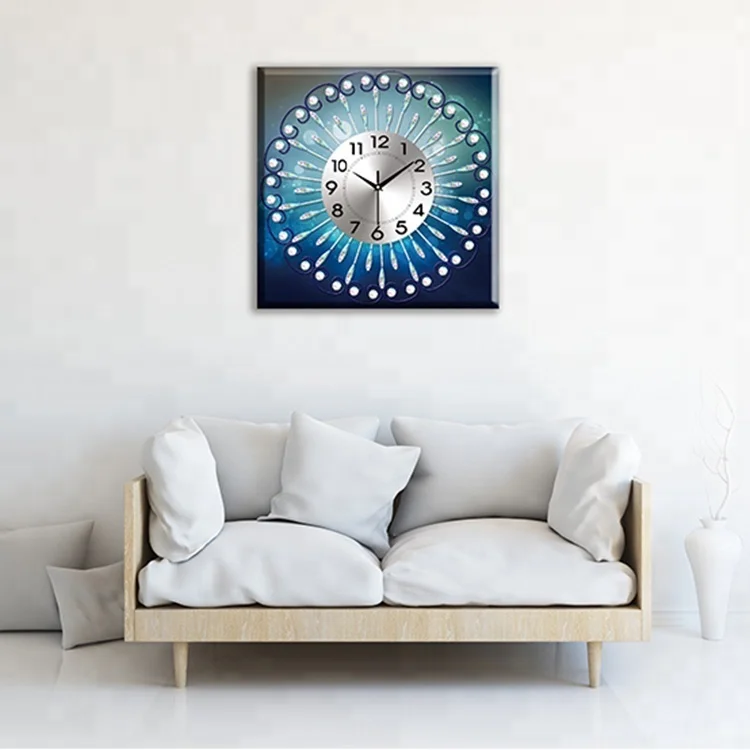 Most Popular Diamond Painting 50*50CM Resin Diamond Painting Clock Without Frame