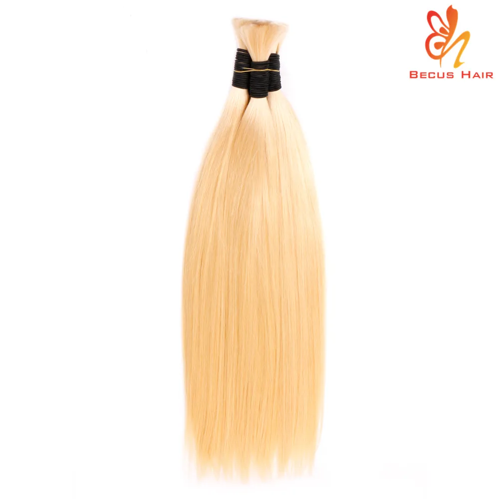 Human bulk wholesale virgin hair bulk ash blonde Russian hair extensions suppliers raw Indian hair bulk