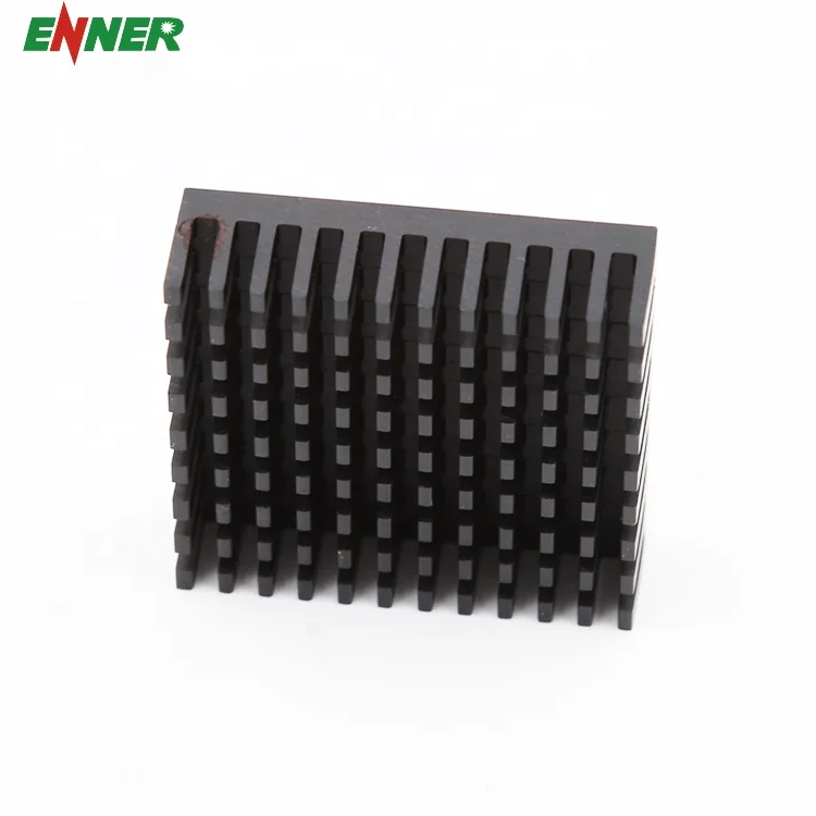 Made in China Square Black Anodized Aluminum Extrusion Heat Sink