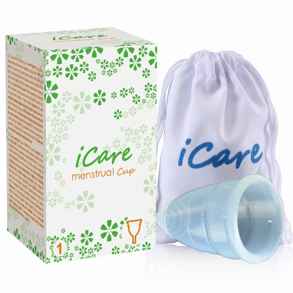 ICare яркая и мягкая менструальная силиконовая чаша большого размера и размера S для женской гигиены