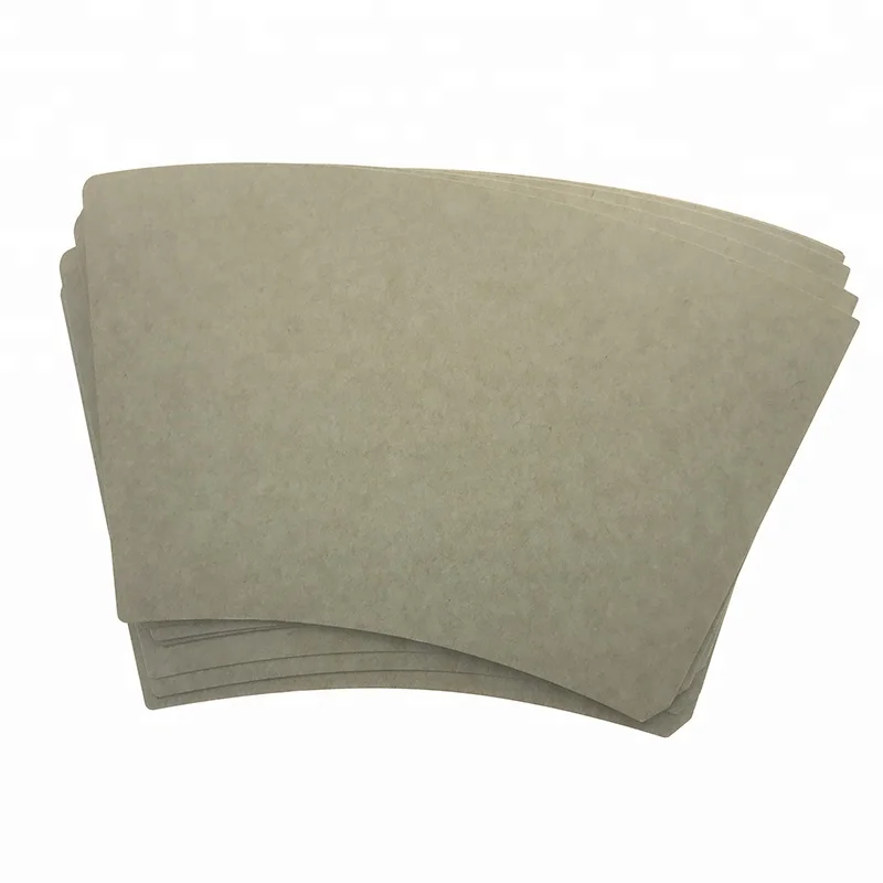 Custom printed PLA coated sugarcane coffee paper cup fan