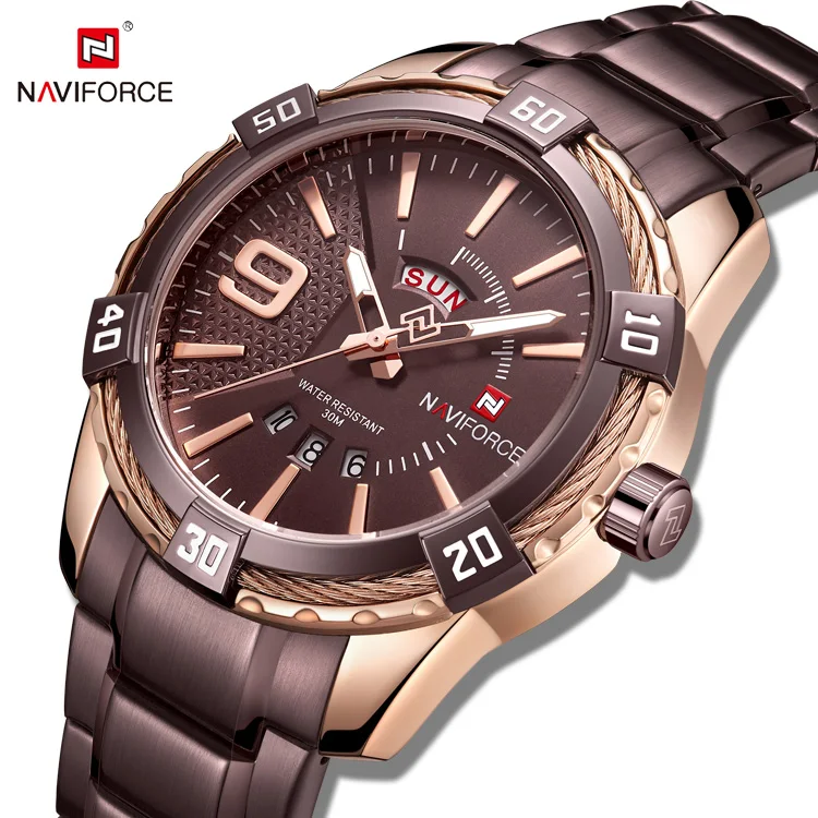 NAVIFORCE 9117S RGCE новый reloj Роскошные наручные часы с пользовательским логотипом relogio masculino 2020 горячая распродажа