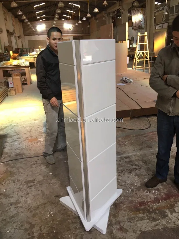 3 Way Aluminum Display Racks For Hardware  and handles. Rotatable Display stand