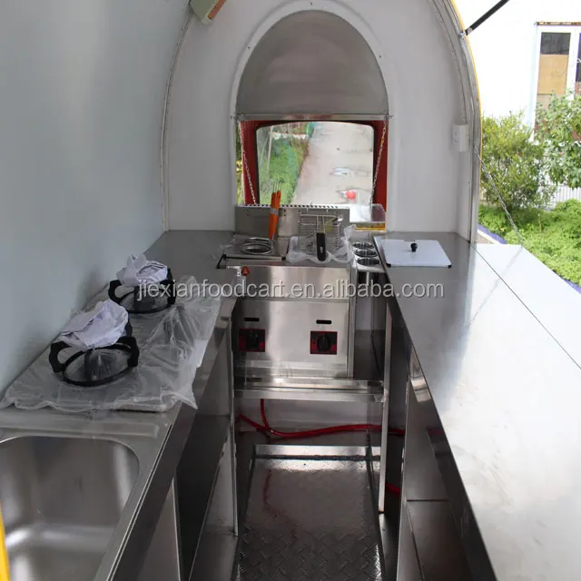 JX-FR220I Jiexian motorized food cart moto food truck motorcycle camper trailer