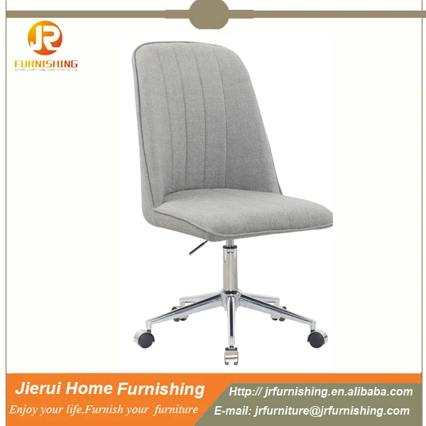 Best selling comfortable fabric leisure chair with wheel and low back