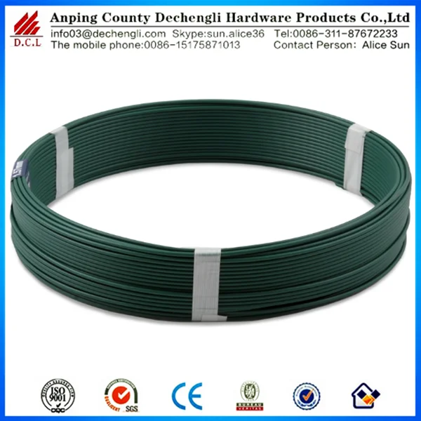 green /bule color pvc coated wire/wire hangers for sale