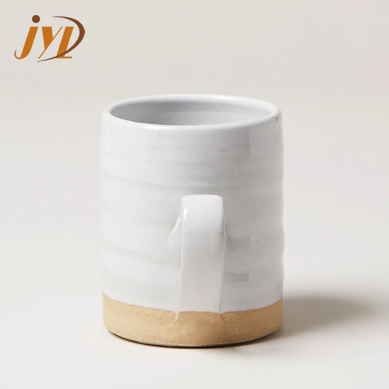 Hot-selling  customizable 12oz-16oz reusable milk mug pottery ceramic coffee tea mugs with handle