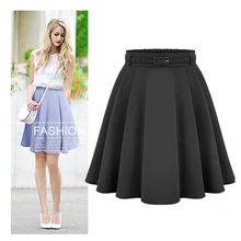 Women’s Casual Medium Knee-length Skirts Retro Stylish Female High Waist Ball Gown Skirts Femininas Vintage Women Long Skirt