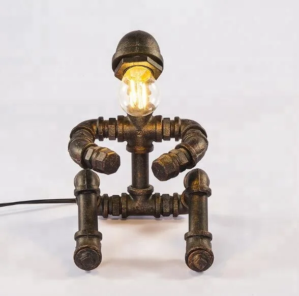 Vintage retro lamp wrought iron lighting rustic home decor
