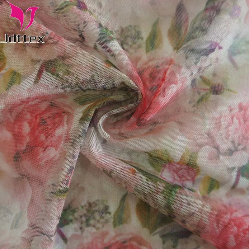 
Polyester lycra sublimation print mesh fabric for swimwear lining 