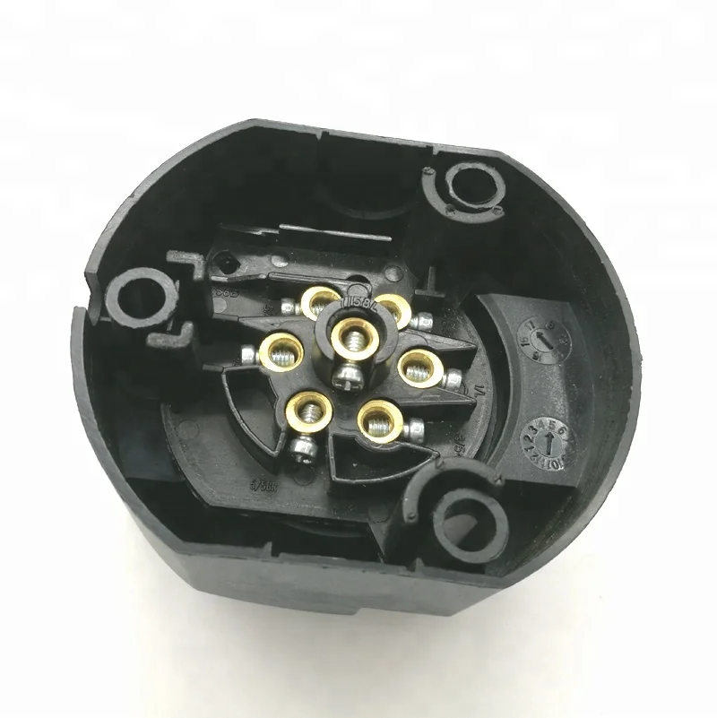 100% водонепроницаемый 12V 7 пин путь полюс круглое пластиковое ведро для грузовика прицеп разъем с резиновый уплотнитель