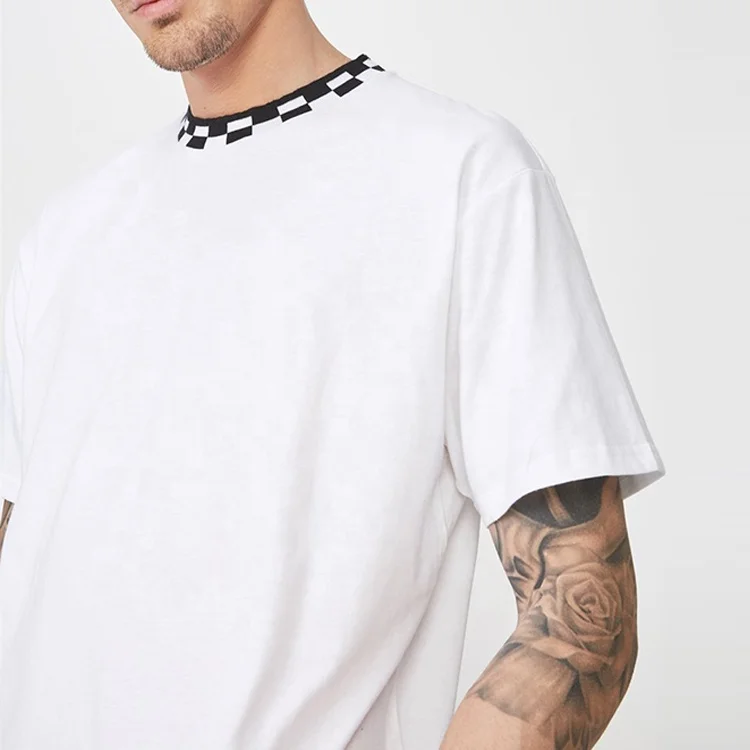 Relaxed Fit Wholesale Plain Quick Dry Custom Crew Neck Strap White T Shirts Men
