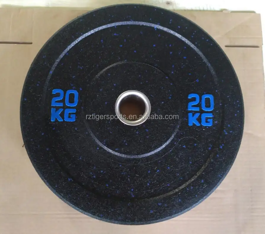 Color Speckles spots Black Hi-temp rubber bumper weight plate