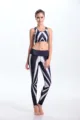 Top Fitness Yoga Pants Women Sport Leggings Print Quick Dry Breathable Running Yoga Set Sexy Tight