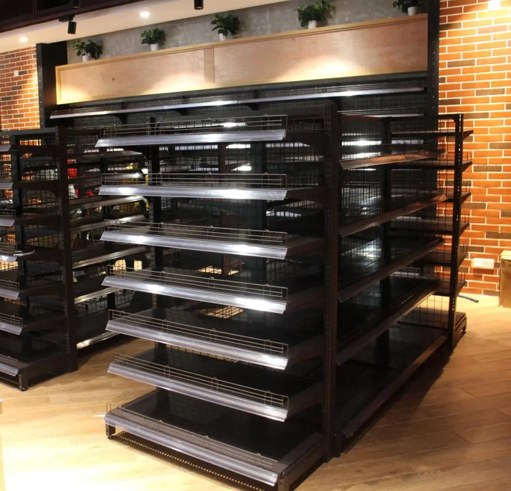 Metal display shelving retail used supermarket shelves and racks