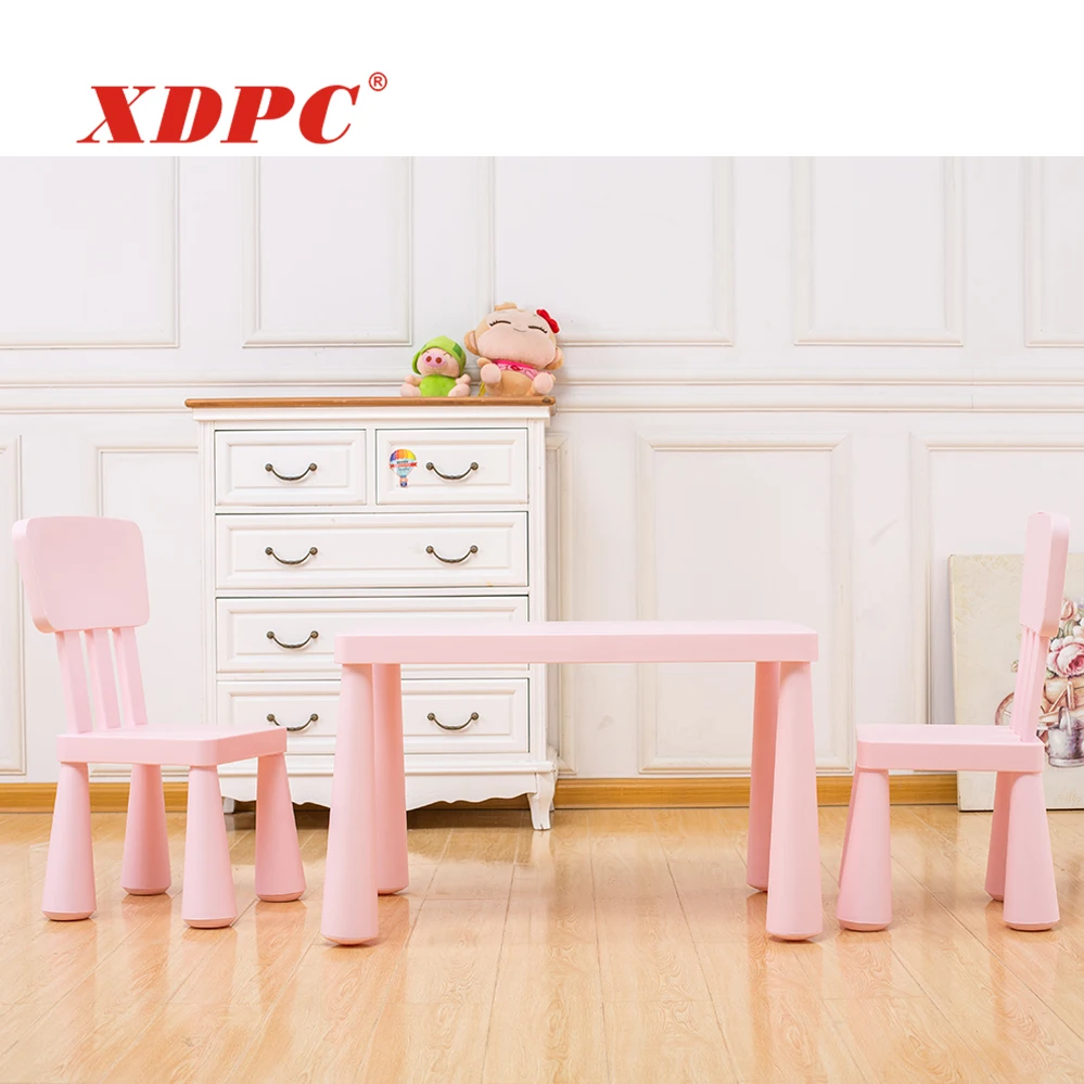 Kid furniture baby child pencil study learning table and chair set