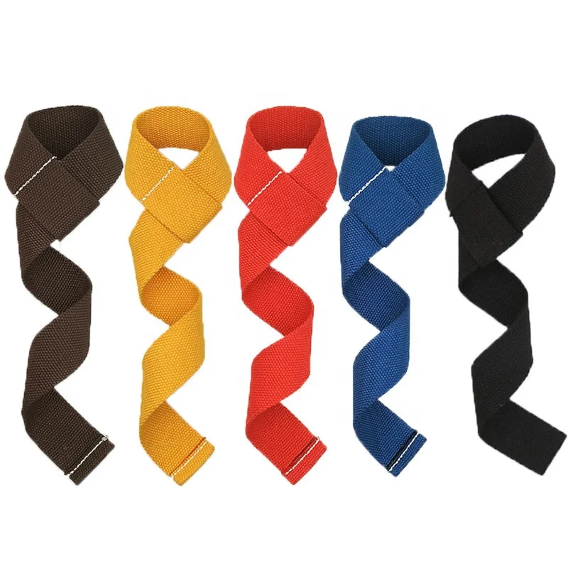 Gym fitness training weight lifting nylon adjustable non-slip wrist straps with good price