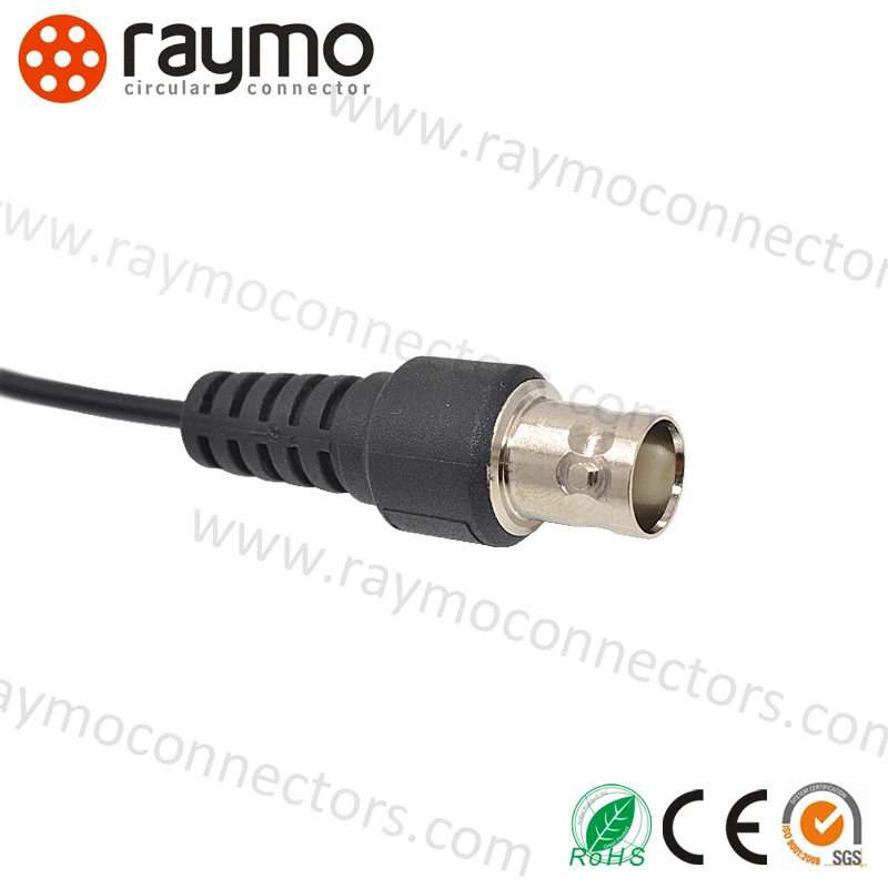 nickel plated BNC male clamp with cable connector