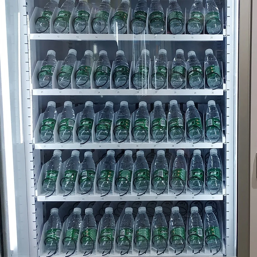 draft beer and snack vending machine with elevator system