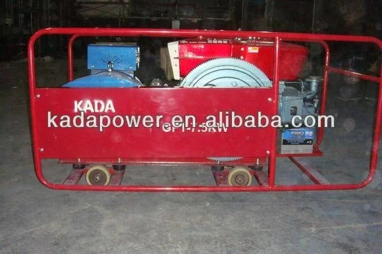 KADA gf1-7.5kw water cooled single cylinder electric start power diesel generator 7.5kw 7.5 kva generator harga
