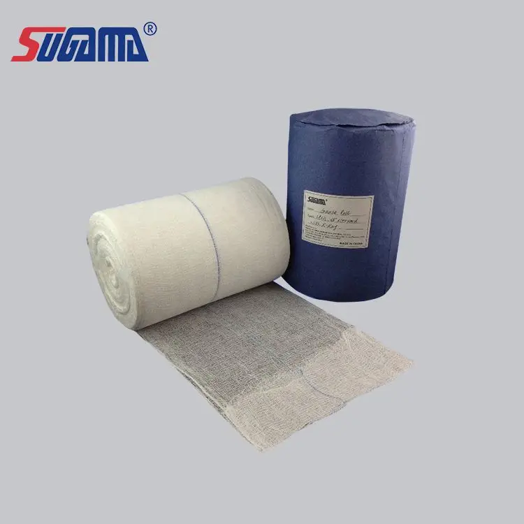 100%cotton surgical absorbent medical hospital surgical 4ply gauze roll