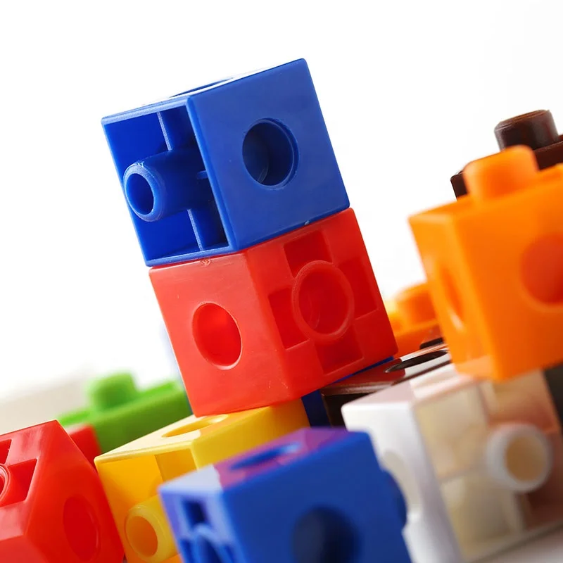 
100 pieces education building block connecting cube bricks toys distributors 