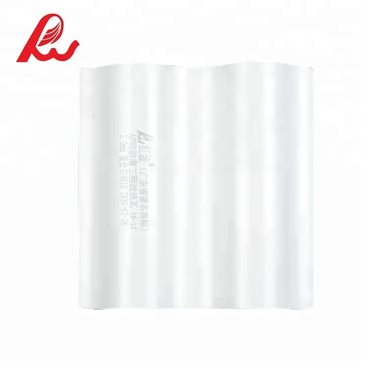 Excellent toughness and strength white color plastic pvc roof sheet