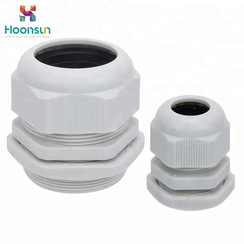 
black and white nylon cable glands pg13.5 pg11 factory exporter  (60782362584)