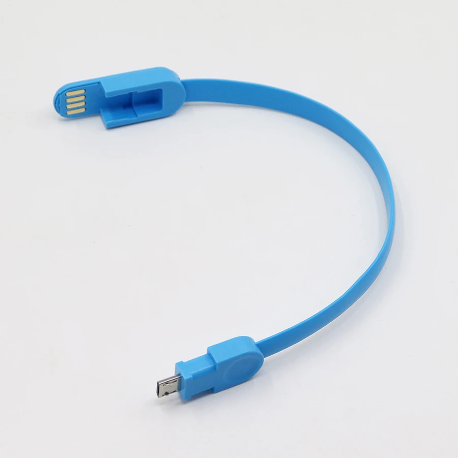 Promotion Gift Mobile Phone Charger Custom Bracelet USB Cable 2 in 1 USB Cable Bracelet
