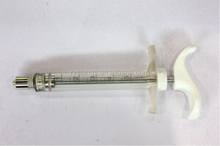 Veterinary Plastic Steel Automatic Injection Syringe 20ml for cattle/sheep/goat/pig