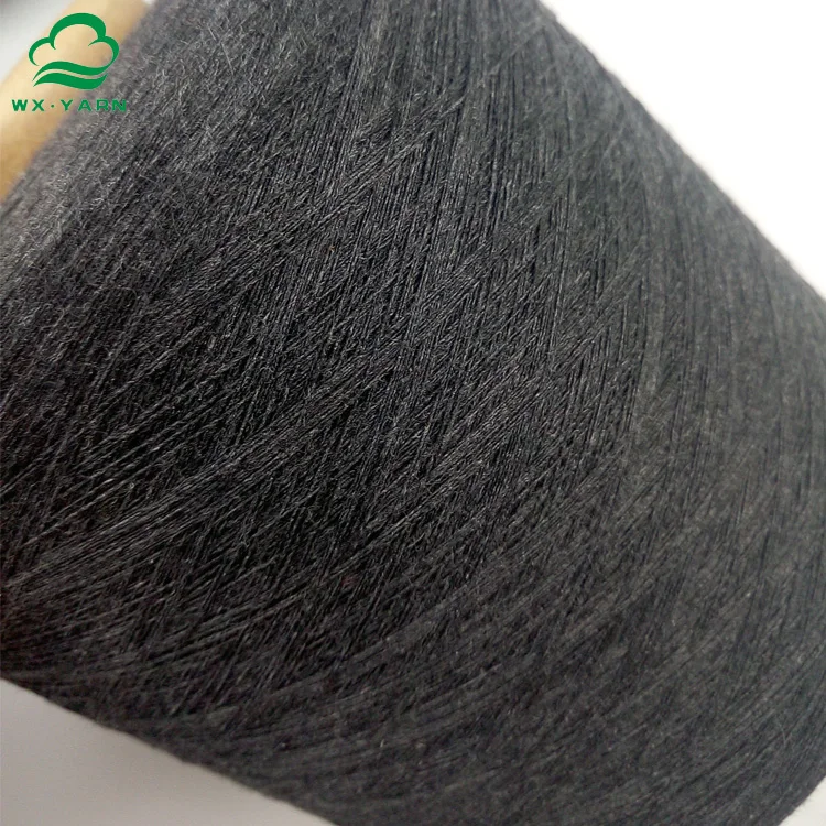 Ne20s CVC recycled cotton polyester melange yarn for socks