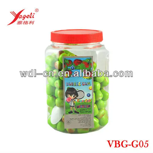 
Apple Shaped Bubble Gum Balls In Jar VBG-G05 