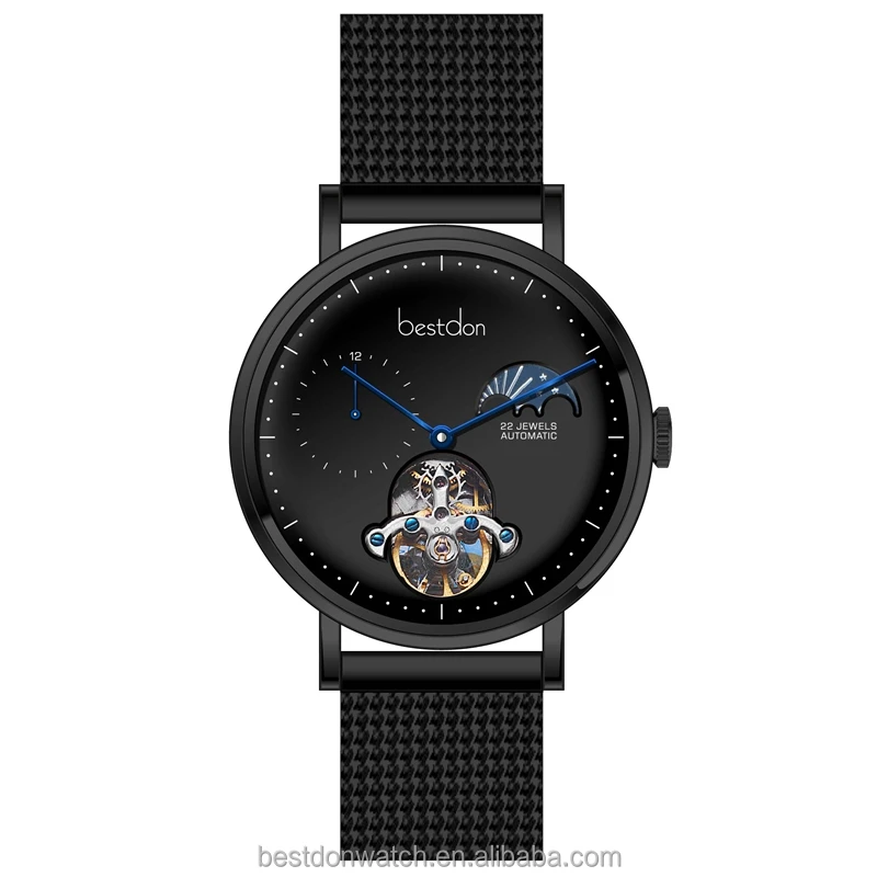 Most Popular Boys Waterproof Automatic Stainless Steel Chain Wrist Watch